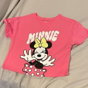 Jumping Beans Pink Minnie Mouse Tee with Yellow Bow